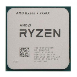 AMD Ryzen 9 5950X 16-Core 3.4GHz AM4 Tray OEM Processzor (100-000000059) AMD Ryzen 9 5950X 16-Core 3.4GHz AM4 Tray OEM Processzor (100-000000059)
