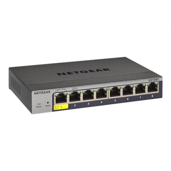 Netgear GS108T-300PES 1000Mbps 8 portos switch Netgear GS108T-300PES 1000Mbps 8 portos switch