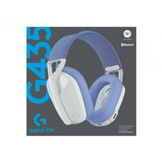 LOGITECH G435 LightSpeed Wireless Gaming Headset - WHITE - EMEA