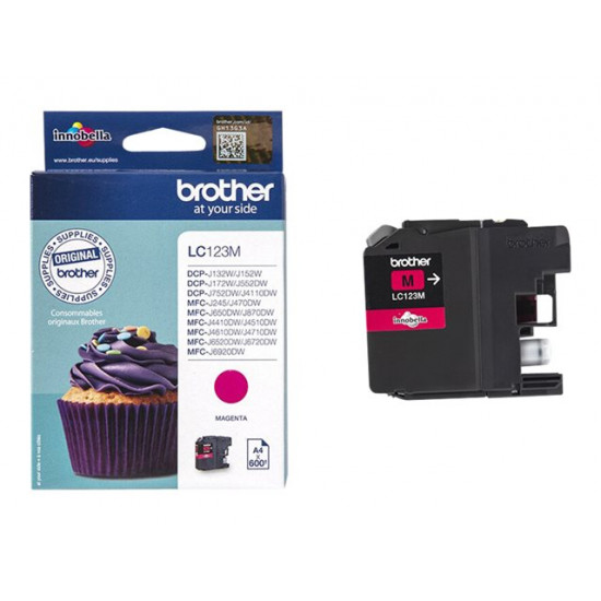 Brother LC123M magenta tintapatron