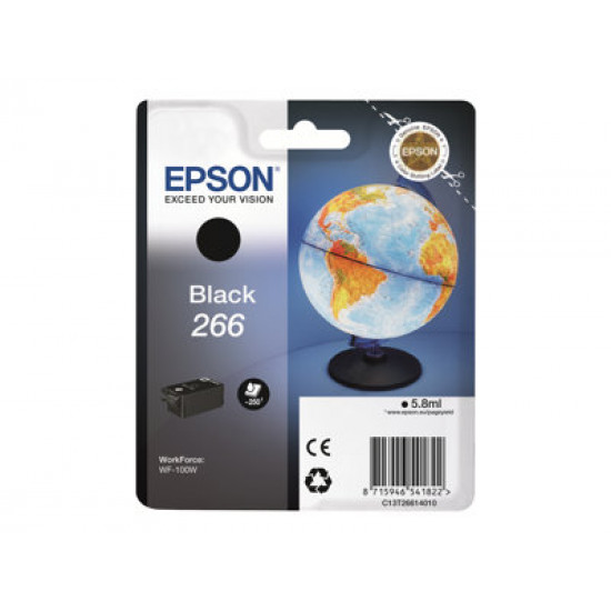 EPSON C13T26614010 Tintapatron Epson fekete 266 WorkForce WF-100W EPSON C13T26614010 Tintapatron Epson fekete 266 WorkForce WF-100W