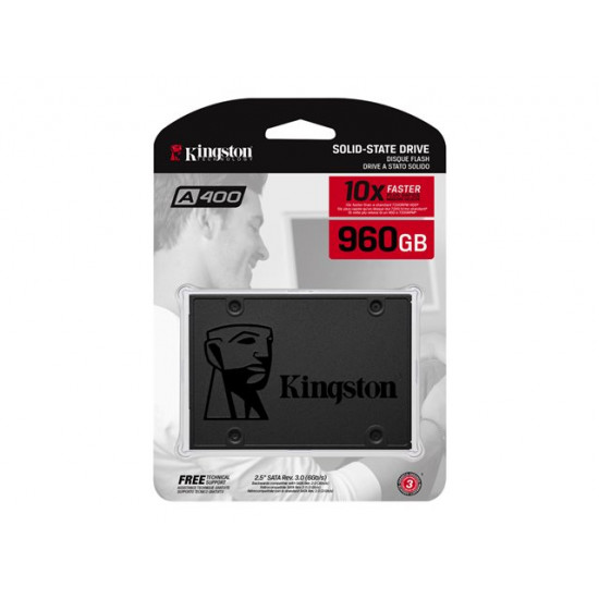 Kingston A400 960GB 2,5 SATA3 SSD meghajtó (SA400S37/960G) Kingston A400 960GB 2,5 SATA3 SSD meghajtó (SA400S37/960G)