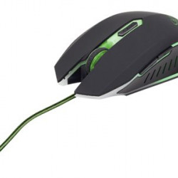 Gembird MUSG-001-G optikai egér fekete-zöld USB