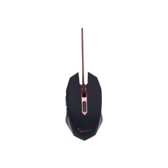 Gembird MUSG-001-R optikai egér fekete-piros USB Gembird MUSG-001-R optikai egér fekete-piros USB