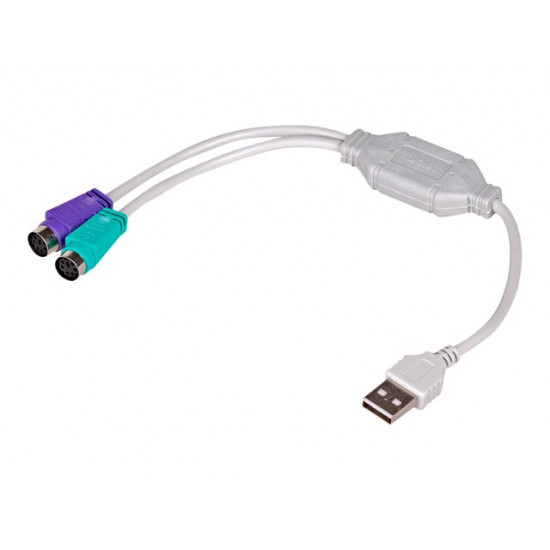 Akyga USB - 2xPS/2 átalakító, 25cm (AK-AD-15) Akyga USB - 2xPS/2 átalakító, 25cm (AK-AD-15)