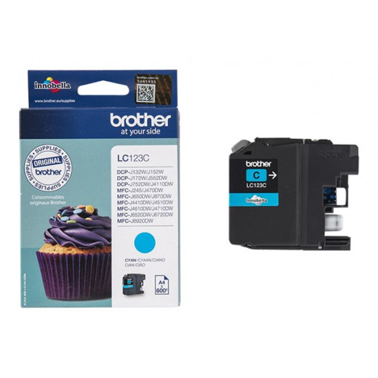 Brother LC123C kék tintapatron