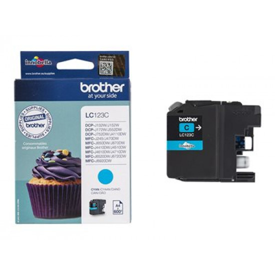 Brother LC123C kék tintapatron