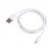 Akyga USB-A - Lightning kábel, 1m, fehér (AK-USB-30)