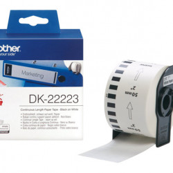 Brother DK-22223 folytonos szalagcímke 50mm x 30,48m öntapadós fehér
