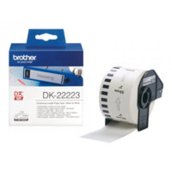 Brother DK-22223 folytonos szalagcímke 50mm x 30,48m öntapadós fehér Brother DK-22223 folytonos szalagcímke 50mm x 30,48m öntapadós fehér