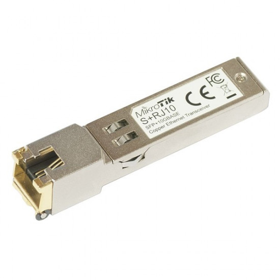 MikroTik S+RJ10 10GBase-T Copper RJ-45 SFP+ modul MikroTik S+RJ10 10GBase-T Copper RJ-45 SFP+ modul