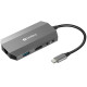 SANDBERG USB-C tartozék, USB-C 6in1 Travel Dock (136-33) SANDBERG USB-C tartozék, USB-C 6in1 Travel Dock (136-33)