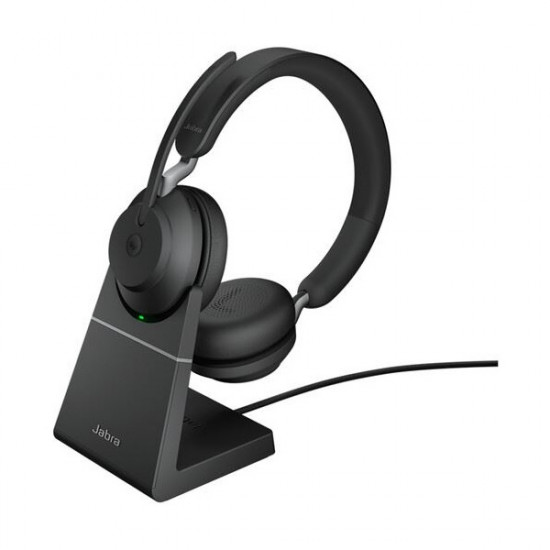 JABRA Fejhallgató - Evolve2 65 MS Teams Stereo Bluetooth Vezeték Nélküli, Mikrofon + Töltő állomás JABRA Fejhallgató - Evolve2 65 MS Teams Stereo Bluetooth Vezeték Nélküli, Mikrofon + Töltő állomás