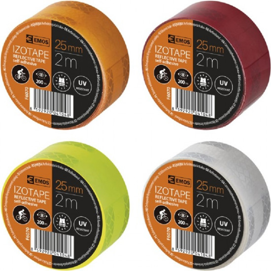 Emos 25mm x 2m öntapadós fényvisszaverő szalag (F6070) Emos 25mm x 2m öntapadós fényvisszaverő szalag (F6070)