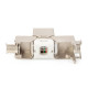 DIGITUS CAT6A árnyékolt szerszám nélkül szerelhető Keystone Jack (DN-93615) DIGITUS CAT6A árnyékolt szerszám nélkül szerelhető Keystone Jack (DN-93615)