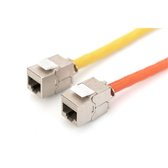DIGITUS CAT6A árnyékolt szerszám nélkül szerelhető Keystone Jack (DN-93615) DIGITUS CAT6A árnyékolt szerszám nélkül szerelhető Keystone Jack (DN-93615)