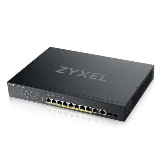 ZYXEL Switch 10x10Gpbs (8xPOE) + 2xGigabit SFP+, Menezdselhető Rackes, XS1930-12HP-ZZ0101F ZYXEL Switch 10x10Gpbs (8xPOE) + 2xGigabit SFP+, Menezdselhető Rackes, XS1930-12HP-ZZ0101F