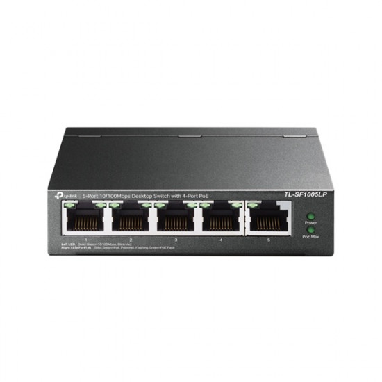 TP-Link TL-SF1005LP 10/100Mbps 5 portos PoE switch TP-Link TL-SF1005LP 10/100Mbps 5 portos PoE switch