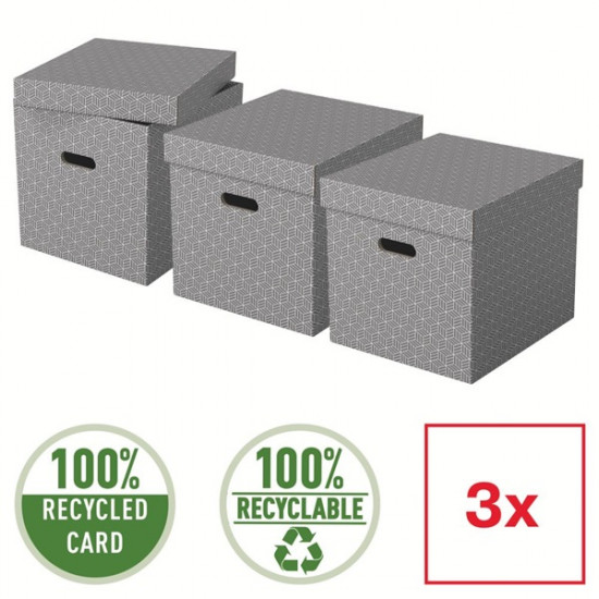 Esselte Home kocka alakú 3db/csomag tárolódoboz (628289) Esselte Home kocka alakú 3db/csomag tárolódoboz (628289)