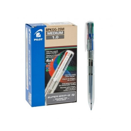 Pilot Super Grip G 4 színű áttetsző golyóstoll (BPKGG-35M-NC) Pilot Super Grip G 4 színű áttetsző golyóstoll (BPKGG-35M-NC)