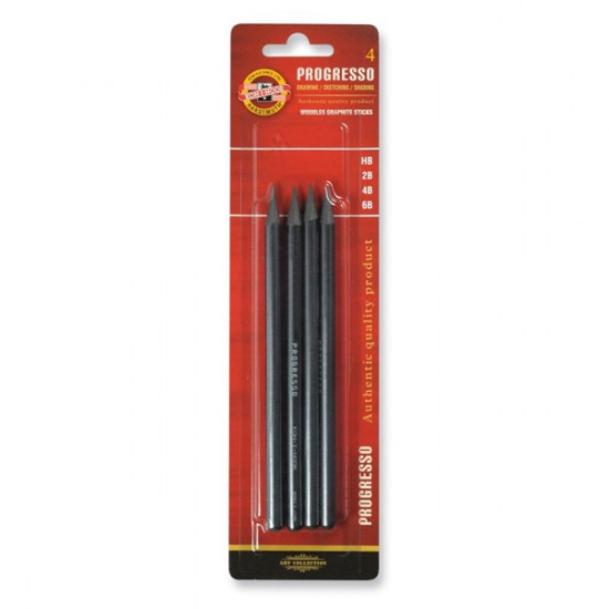 Koh-I-Noor Progresso 6B,4B,2B,HB, 4db-os grafitceruza (7130030011) Koh-I-Noor Progresso 6B,4B,2B,HB, 4db-os grafitceruza (7130030011)