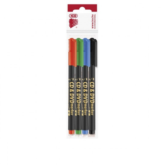 ICO alkoholos marker készlet CD/DVD 0,5 mm (9580068004) ICO alkoholos marker készlet CD/DVD 0,5 mm (9580068004)