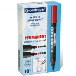 Centropen 8566 10db-os zöld permanent marker készlet (585660110-1)