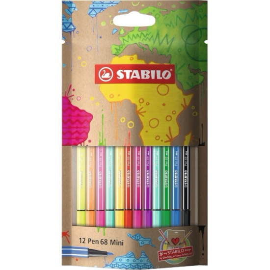 Stabilo mySTABILO design Pen 86 Mini 12db-os vegyes színű tűfilc készlet (668/12-07-1) Stabilo mySTABILO design Pen 86 Mini 12db-os vegyes színű tűfilc készlet (668/12-07-1)
