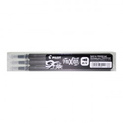 Pilot Frixion 0,5mm 3db-os fekete rollertoll betét (BLS-FR5-B-S3)