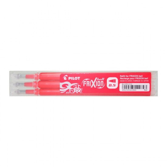 Pilot Frixion 0,5mm 3db-os piros rollertoll betét (BLS-FR5-R-S3) Pilot Frixion 0,5mm 3db-os piros rollertoll betét (BLS-FR5-R-S3)