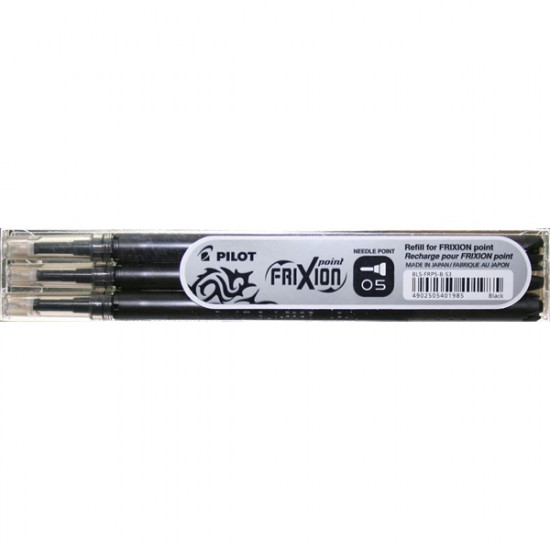 Pilot Frixion Point 0,5mm 3db-os fekete rollertoll betét (BLS-FRP5-B-S3) Pilot Frixion Point 0,5mm 3db-os fekete rollertoll betét (BLS-FRP5-B-S3)