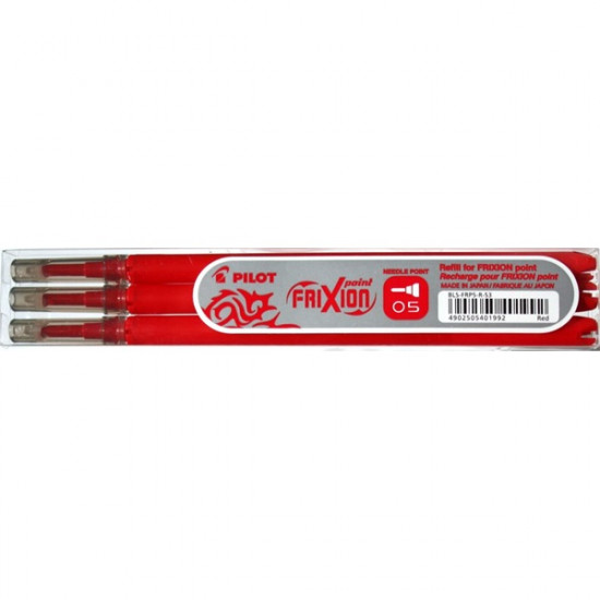 Pilot Frixion Point 0,5mm 3db-os piros rollertoll betét (BLS-FRP5-R-S3) Pilot Frixion Point 0,5mm 3db-os piros rollertoll betét (BLS-FRP5-R-S3)