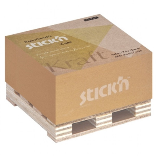 StickN KraftCube 76x76mm 400lap barna öntapadó jegyzettömb (21816) StickN KraftCube 76x76mm 400lap barna öntapadó jegyzettömb (21816)