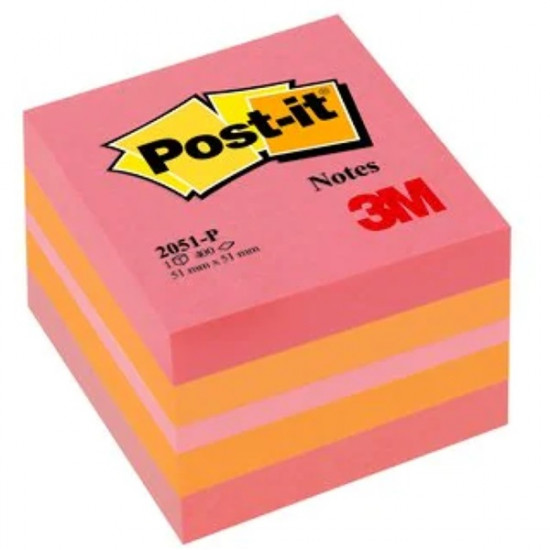 Post-it 51×51mm 400lap rózsaszin öntapadó mini jegyzetkocka (7100172395) Post-it 51×51mm 400lap rózsaszin öntapadó mini jegyzetkocka (7100172395)