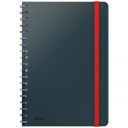 Leitz COSY Soft touch B5 bársony szürke vonalas spirálfüzet (45270089)