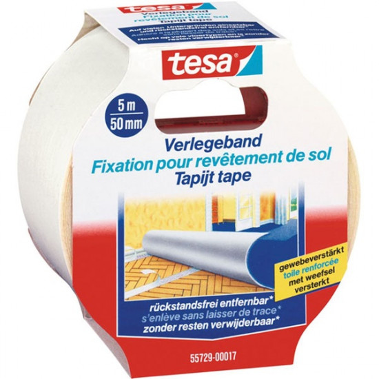 Tesa 50mmx5m visszaszedhető szövet kétoldalas ragasztószalag (55729-00026-11)