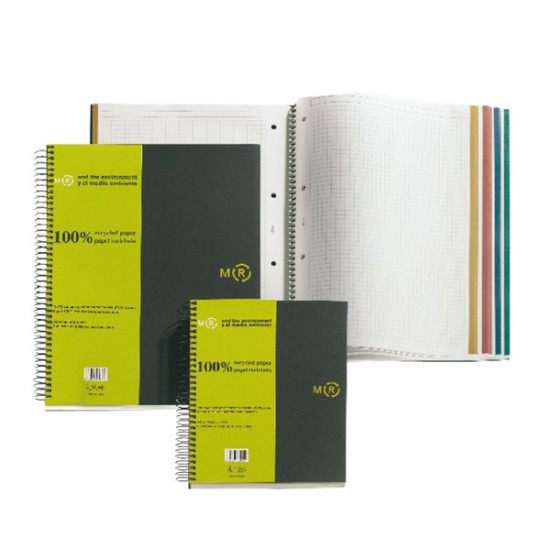 Miquelrius Recycled A4 kockás spirálfüzet (A15259087) Miquelrius Recycled A4 kockás spirálfüzet (A15259087)