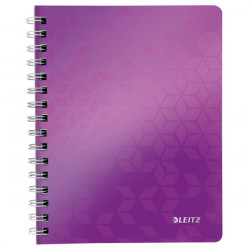 Leitz Wow A5 80lapos vonalas lila spirálfüzet (46390062)