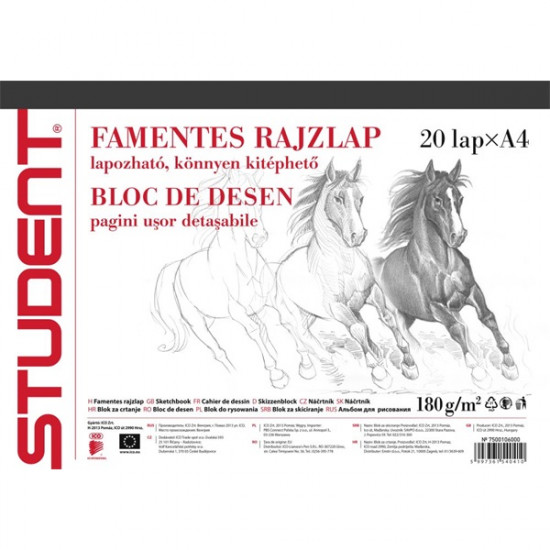 ICO Student A4 20lapos skiccfüzet (7500106000) ICO Student A4 20lapos skiccfüzet (7500106000)