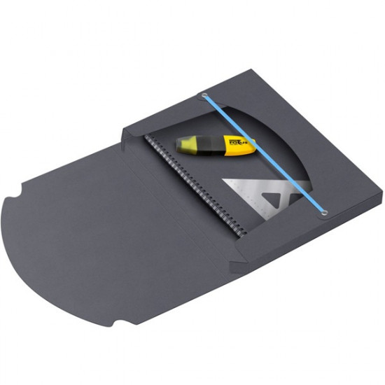 Boxer A4 2,8cm fekete gumis box (7470183003)