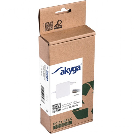 Akyga Notebook Adapter 45W Apple (AK-ND-62) Akyga Notebook Adapter 45W Apple (AK-ND-62)