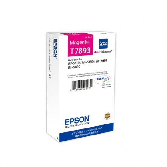 Epson T7893 XXL magenta patron (C13T789340) Epson T7893 XXL magenta patron (C13T789340)
