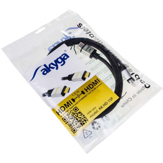Akyga HDMI 2.0 PRO kábel, 1.5m (AK-HD-15P) Akyga HDMI 2.0 PRO kábel, 1.5m (AK-HD-15P)