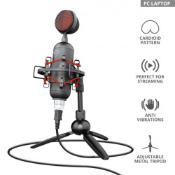 TRUST USB streamelő mikrofon 23466, GXT 244 Buzz USB Streaming Microphone