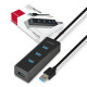 Axagon 4 portos USB 3.0 HUB gyorstöltéssel, 1.2m (HUE-S2BL) Axagon 4 portos USB 3.0 HUB gyorstöltéssel, 1.2m (HUE-S2BL)