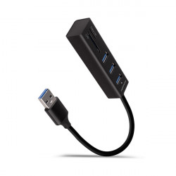 Axagon 3 portos USB 3.2. HUB kártyaolvasóval (HMA-CR3A)