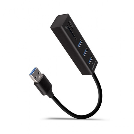 Axagon 3 portos USB 3.2. HUB kártyaolvasóval (HMA-CR3A) Axagon 3 portos USB 3.2. HUB kártyaolvasóval (HMA-CR3A)