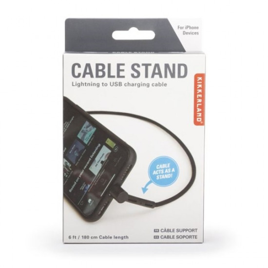 Kikkerland US200-EU Lightning > USB töltőkábel és telefontartó Kikkerland US200-EU Lightning > USB töltőkábel és telefontartó