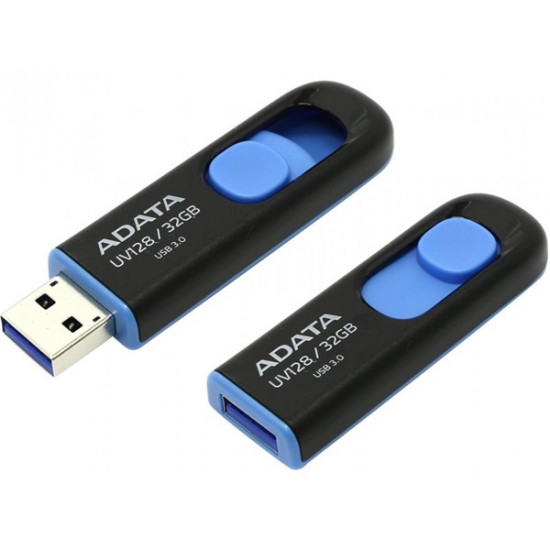 ADATA UV128 32GB fekete-kék USB3.0 pendrive (AUV128-32G-RBE) ADATA UV128 32GB fekete-kék USB3.0 pendrive (AUV128-32G-RBE)