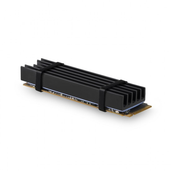 Axagon CLR-M2L10 passzív M.2 SSD hűtőborda fekete Axagon CLR-M2L10 passzív M.2 SSD hűtőborda fekete